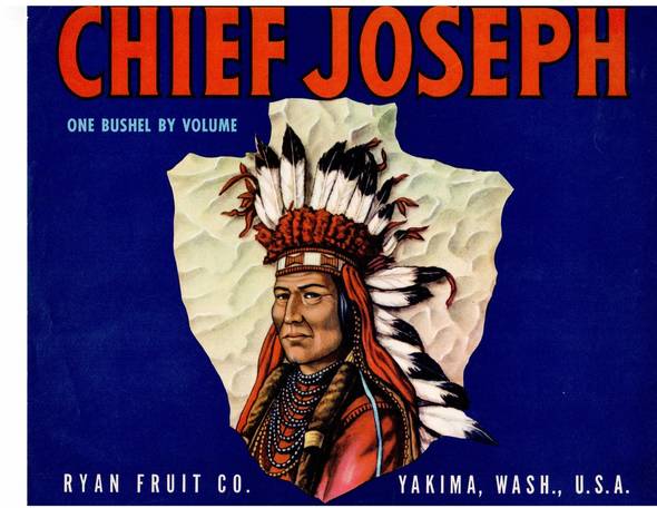 Chief Joseph Fruit Crate Label