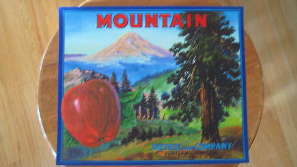 Mountain Fruit Crate Label