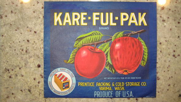 Kare Ful Pak Fruit Crate Label