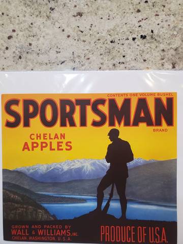 Sportsman Fruit Crate Label
