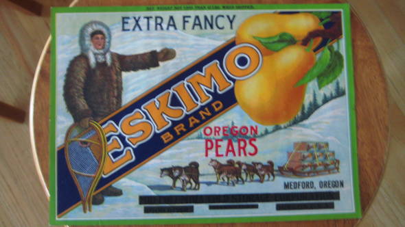 Eskimo Fruit Crate Label