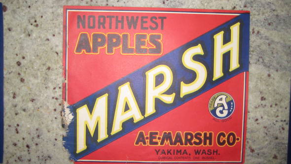 Marsh Fruit Crate Label