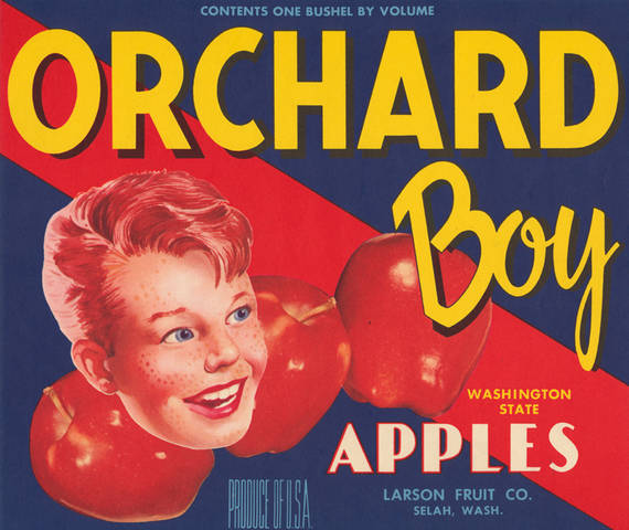 Orchard Boy Fancy Fruit Crate Label