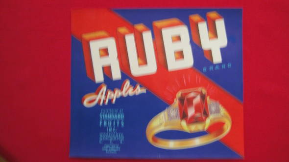 Ruby Fruit Crate Label