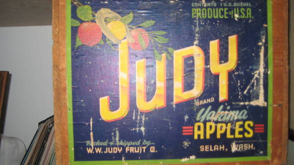 Judy Fruit Crate Label