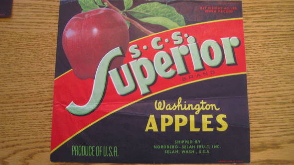 Superior Fruit Crate Label