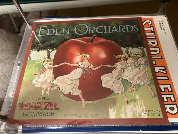 Eden Orchards Fruit Crate Label