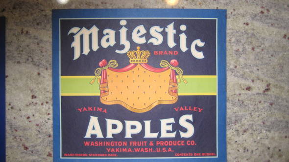 Majestic Fruit Crate Label