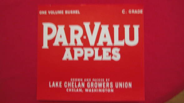 Par-Valu Fruit Crate Label