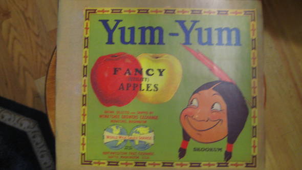 Yum Yum Fancy Fruit Crate Label