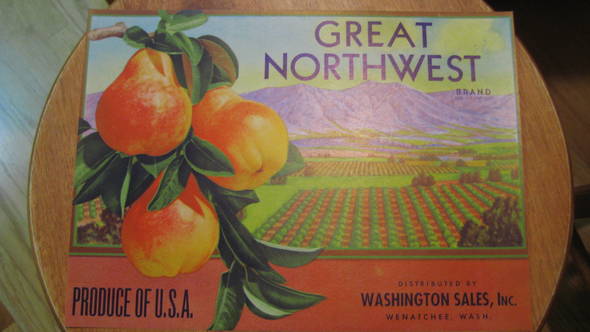 Great Northwest Fruit Crate Label