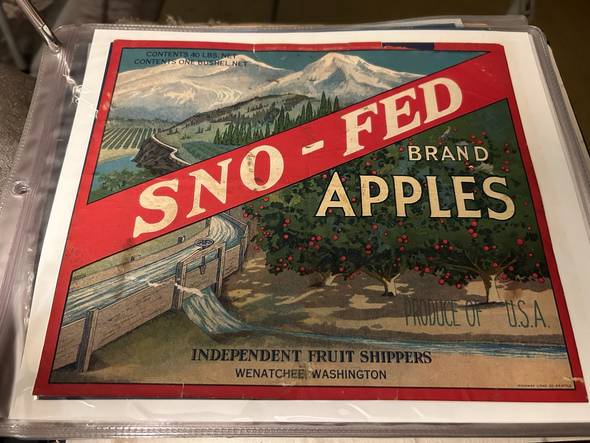 Sno Fed Fruit Crate Label