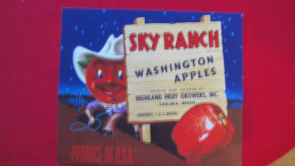 Sky Ranch Fruit Crate Label