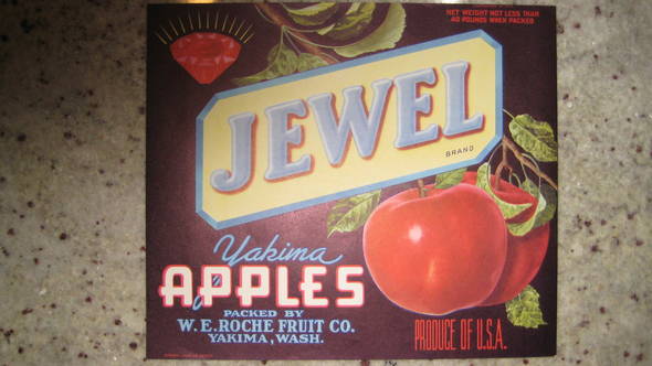 Jewel Fruit Crate Label
