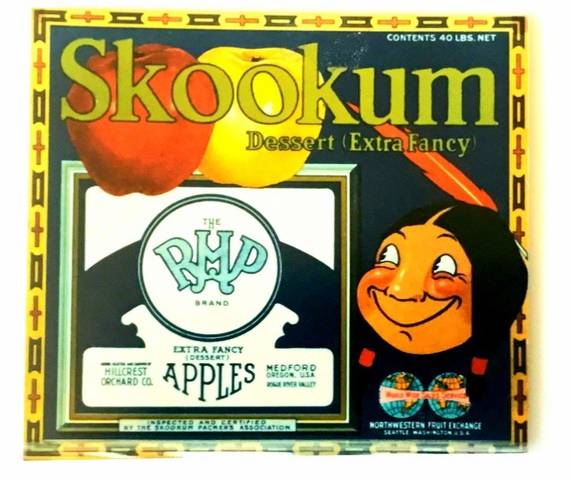Skookum RHP Fruit Crate Label