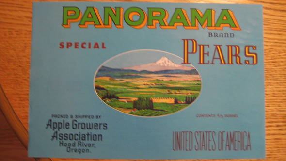 Panorama Fruit Crate Label