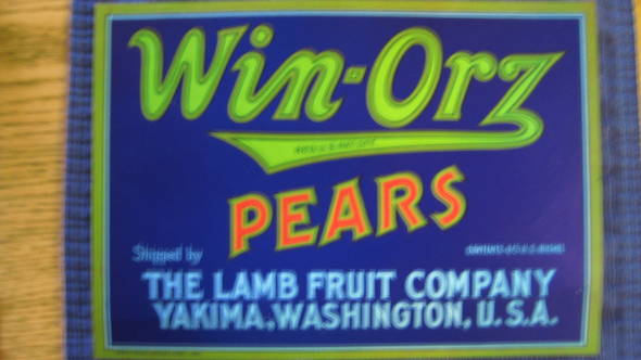 Win Orz Fruit Crate Label