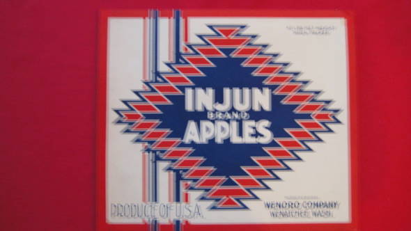 Injun Fruit Crate Label