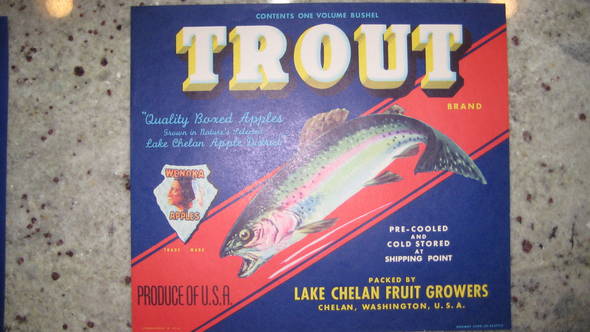 Trout FCY Fruit Crate Label