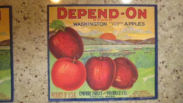Depend On Empire Fruit Fruit Crate Label