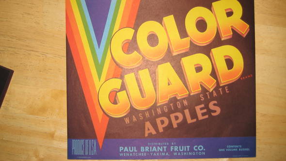 Colorr Guard Fruit Crate Label