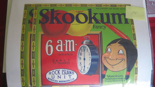 Skookum 6AM Fancy Fruit Crate Label