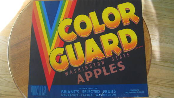 Color Guard Selected Fruits Fruit Crate Label
