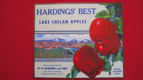 Harding's Best Fruit Crate Label