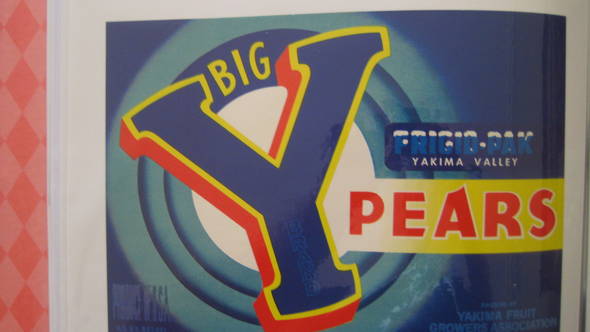 Big Y newest blue Y Fruit Crate Label