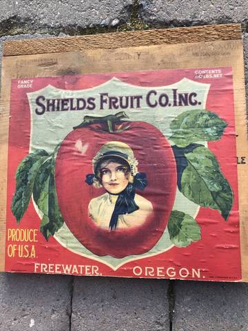 Shields Fruit Co Fruit Crate Label