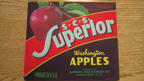 Superior Fruit Crate Label