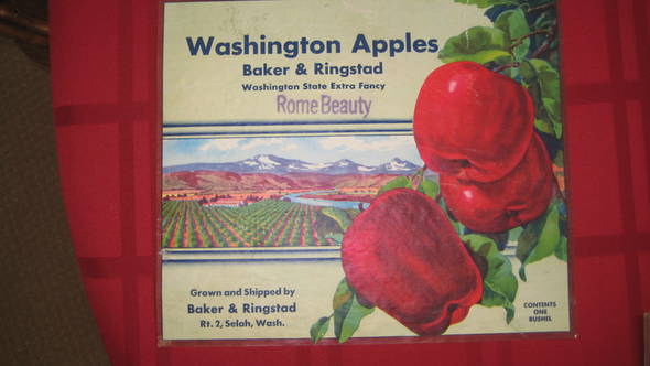 Baker & Ringstad WAXF Fruit Crate Label
