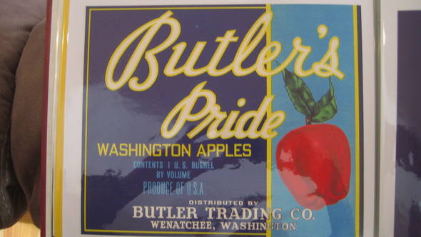 Butler's Pride Wenatchee Fruit Crate Label