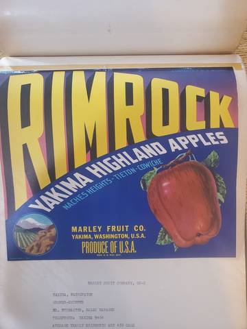 Rimrock Newer Fruit Crate Label
