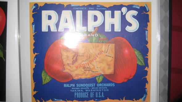 Ralphs Fruit Crate Label