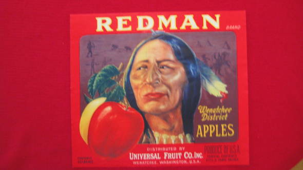 Redman Red Fruit Crate Label