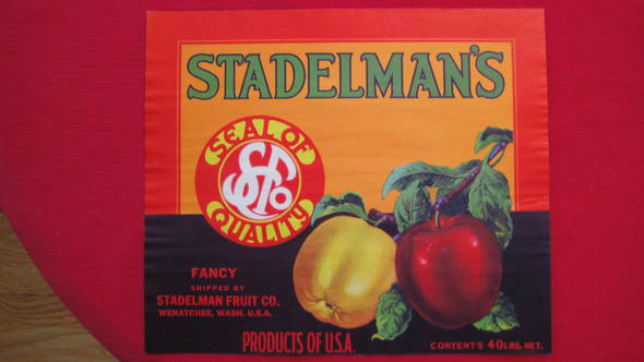 Stadelman's Fruit Crate Label