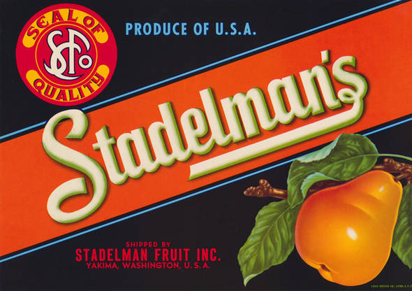 Stadelmans Fruit Crate Label