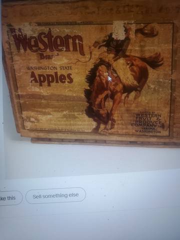 Western 20LB when packed Fruit Crate Label