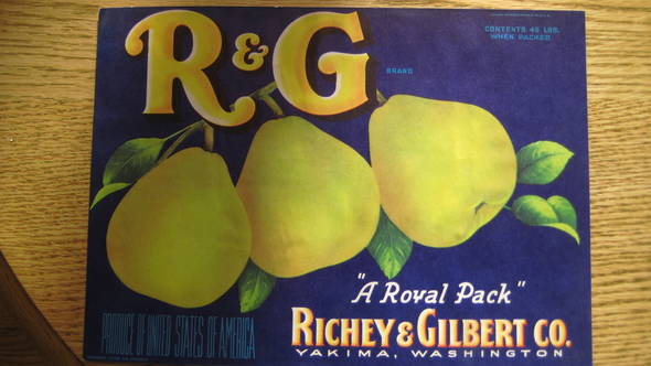 R & G Fruit Crate Label