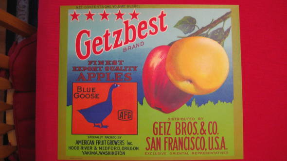 Getzbest Fruit Crate Label