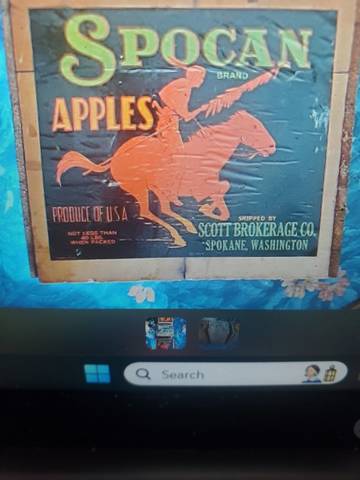 Spocan Fruit Crate Label