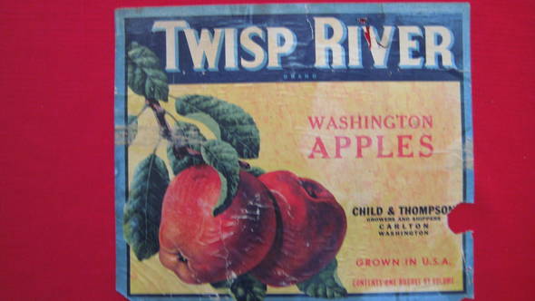 Twisp River Fruit Crate Label