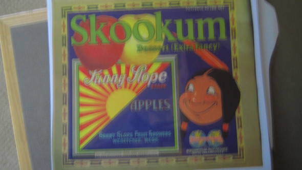 Skookum Sunny Slope XF 40LBS Fruit Crate Label
