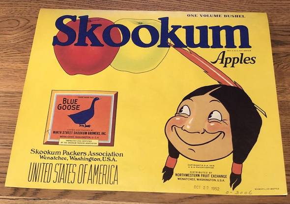 Skookum AFG Ninth Street Fruit Crate Label