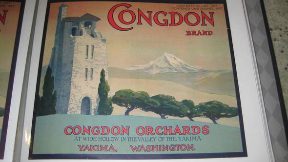 Congdon Yakima Fruit Crate Label