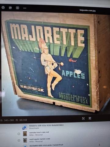 Majorette Fruit Crate Label