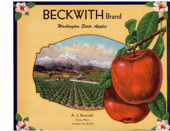 Beckwith Fruit Crate Label