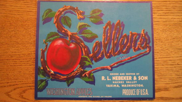 Sellers R.L Nebebecker & Son Fruit Crate Label