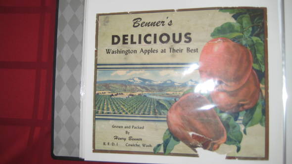 Benner's delicious Fruit Crate Label